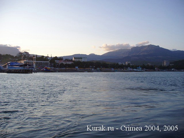 алушта, вид с моря